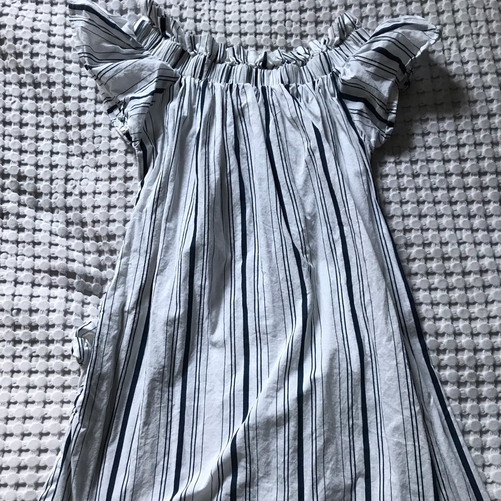White striped dress